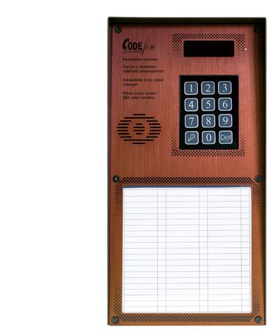 EVKT 800 Társasházi kaputelefon, kártyaolvasó, álló